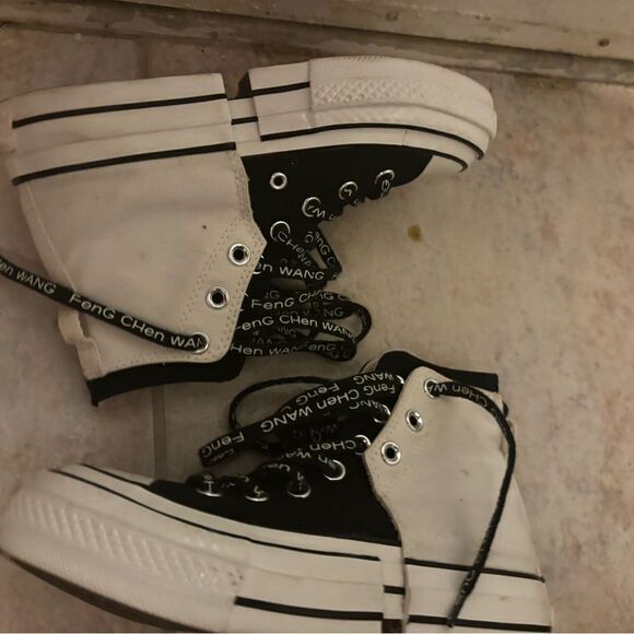 Converse x Feng Chen Wang Chuck 70 sneakers OG 2 in-1 trainers ivory black shoes - Picture 2 of 8